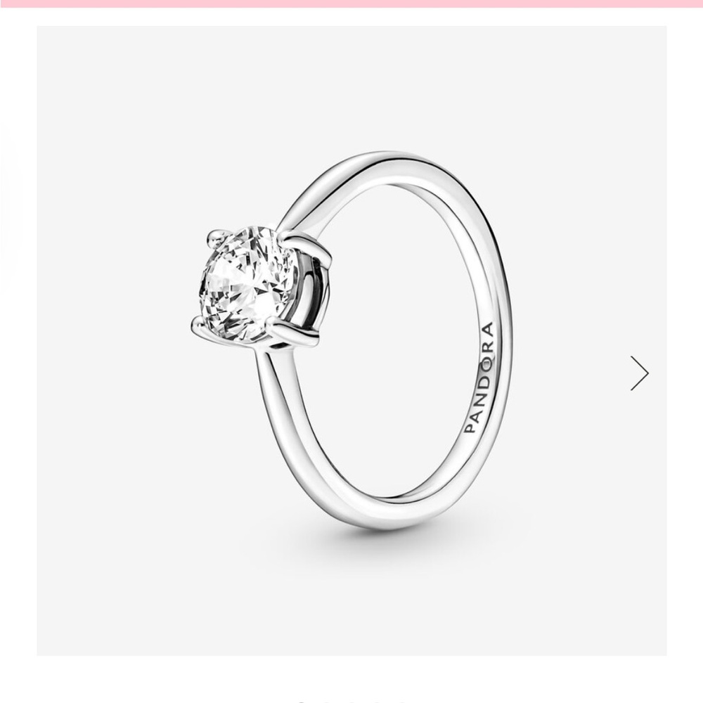 Pandora solitaire ring size 7